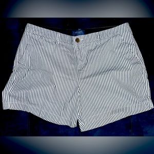 Old Navy Chino Shorts 5” inseam 
Blue and White Striped 
Size 14 
5” inseam